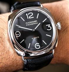 PANERAI RADIOMIR 8 DAYS PAM610 45MM IN SS AND LEATHER STRAP 100% AUTHENTIC