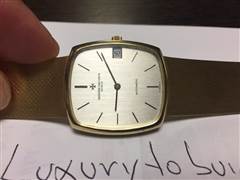 VACHERON CONSTANTIN AUTOMATIC IN 18K. YG 90 GRAMS. 100% AUTHENTIC WITH BOX