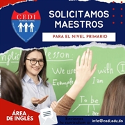 Institucion Educativa busca maestros bilingues 