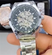Reloj Winner Automático Skeleton corazon abierto acero inoxidable cristal de zafiro sintetico resistente a rayaduras