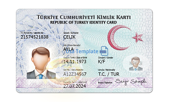 Turkish Id Card Sample