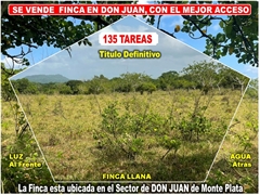 Vendo Finca GANADERA – AGRICOLA de 135 tareas en DON JUAN, MONTE PLATA , RD$ 7,800,000.00